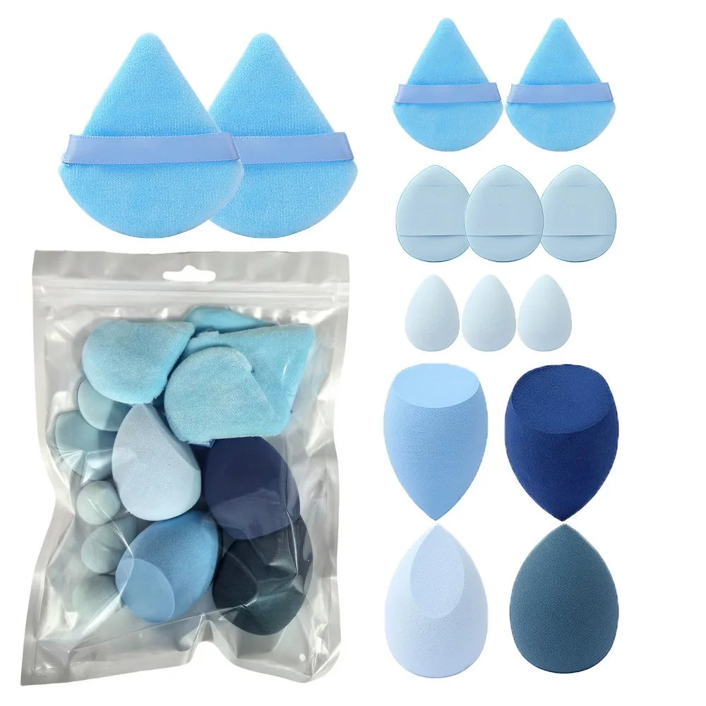 14Pcs Makeup Sponge Cosmetic Blender Beauty Egg Foundation Sponges Puff  Powder Puffs Make Up Accessories Women Makeup Tools