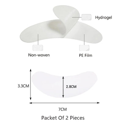 50 Pairs Eyelash Extension Patch Hydrogel Patches Gel Pad Makeup Lash Lift Tools Under Eye Patch Pads for Eyelash Extension