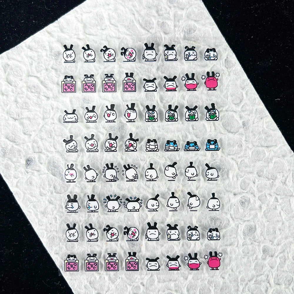 Cute Y2k Stytle Pvc Ancient Small Animals Adhesive Stickers Nail Art Waterproof Diy Charms Loptop Phone Case Scrapbook Sticker