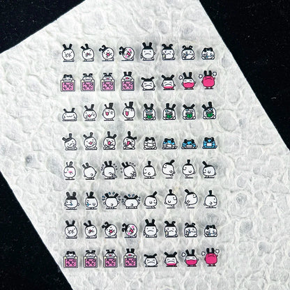 Cute Y2k Stytle Pvc Ancient Small Animals Adhesive Stickers Nail Art Waterproof Diy Charms Loptop Phone Case Scrapbook Sticker