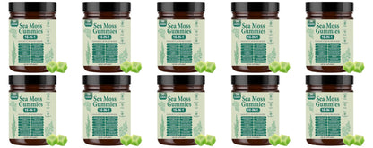 Irish Sea Moss Gummies 1500mg Equivalent 16 in 1 Botanical Blend,Support Digestion&Mood,Antioxidant Protection,Apple Flavor,30Ct