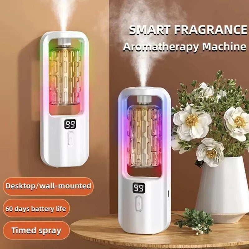 Portable Aroma Diffuser Fragrance Essential Oil Aromatherapy Machine Wall Mounted Humidifier Machine Air Freshener