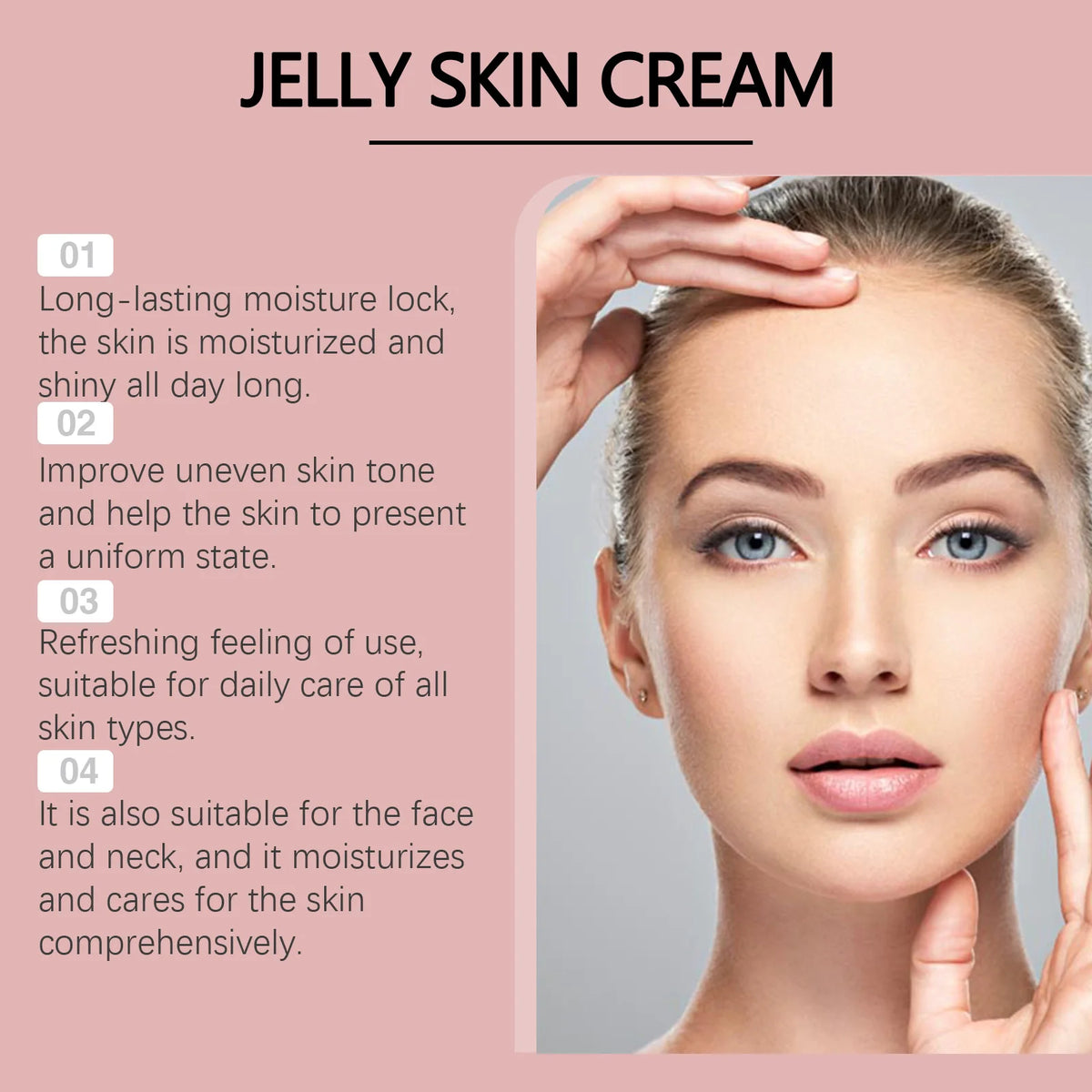 HOYGI Collagen Jelly Face Cream Nourishing Tightening Shrinks Pores Smooth Fine Lines Increase Skin Elasticity Korean Skin Care
