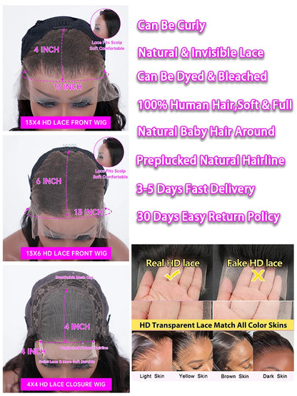 Curly ≥98% Human Hair Lace Front Wigs 13x4 13x6 Deep Wave Hd Transparent Lace Frontal Wig 200% Real Density 360 4x4 5x5 Lace Wig