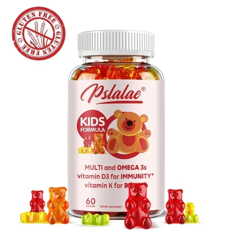 Kids' Daily Gummy Vitamins - Contains 13 Essential Nutrients and Omega 3 Fish Oil To Support The BrainSupplements