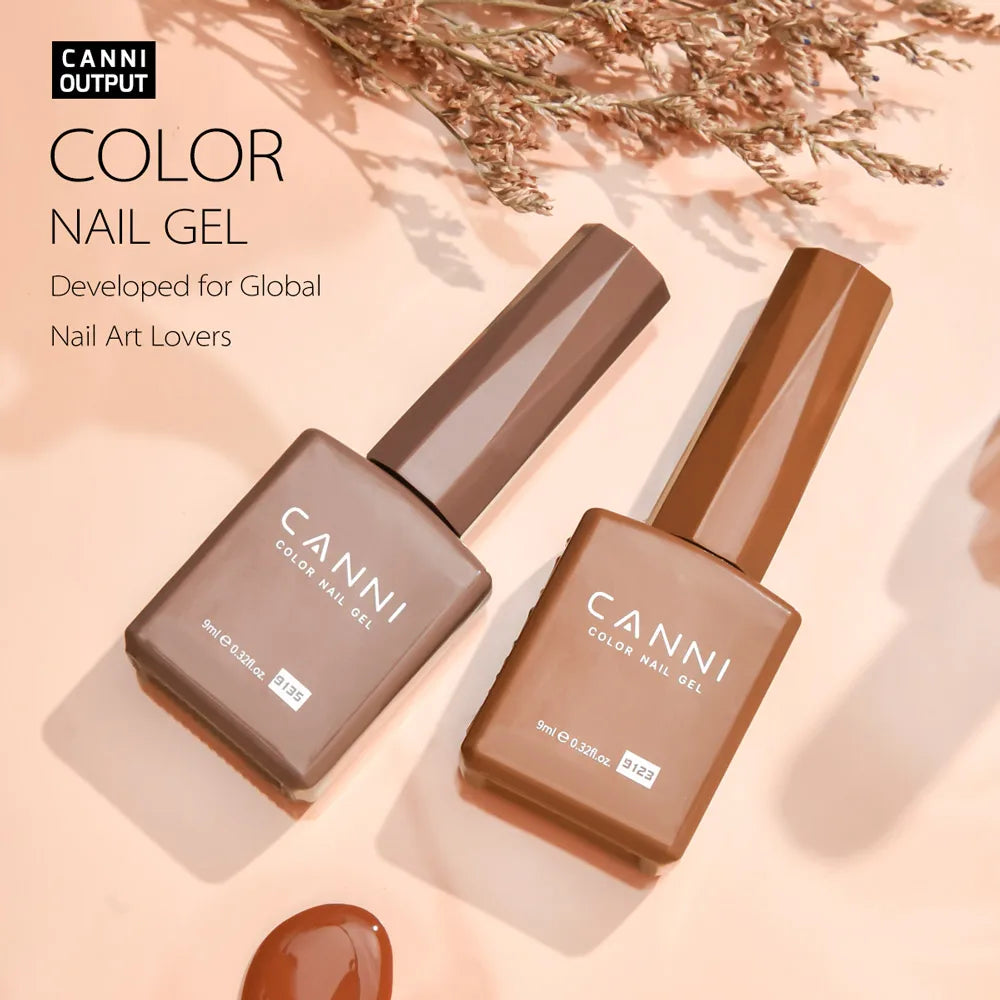 CANNI Gel Nail Polish TPO/HEMA FREE Gorgeous Christmas Red Color Winter Nails Full Coverage Soak Off UV LED Semi Permanent Gel