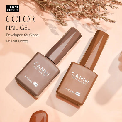 CANNI Gel Nail Polish TPO/HEMA FREE Gorgeous Christmas Red Color Winter Nails Full Coverage Soak Off UV LED Semi Permanent Gel
