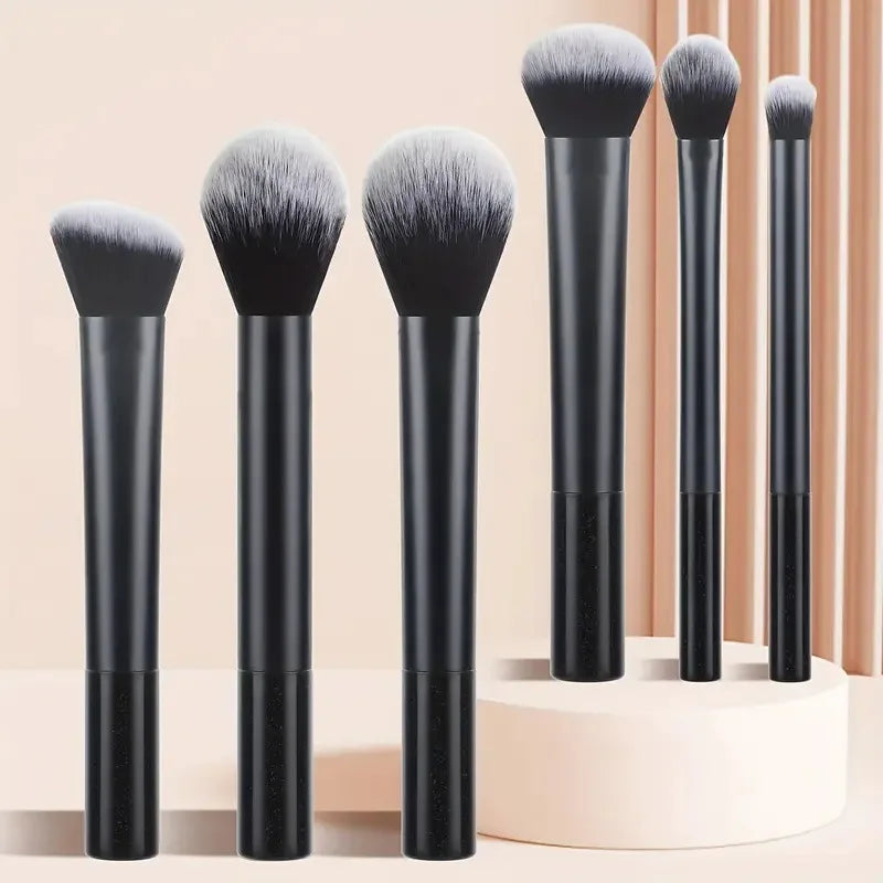 8 PCS Long‑Handle Makeup Brush Set, Multi‑Color Ultra‑Soft Brushes, Powder Blush Eyeshadow Brushes for Beginners