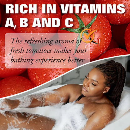 LKIAE Organic Fruit Tomato Whitening Soap, Lightening, Reduce Dark, Black Spots, Even Skin Tone, Clean Skin, Exfoliation, 200g