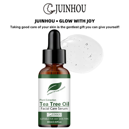 JUINHOU Green Tea Oil Hydration Facial Serum Cleans Brighten Smooth Skin Makes Skin Plump and Elastic Suitable for Everyone