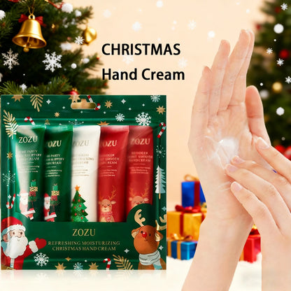 5pcs/Set Christmas Gifts Hand Cream Sets Moisturizing Refreshing Handcream Nourishing Beauty Hands Creams Skin Care Products