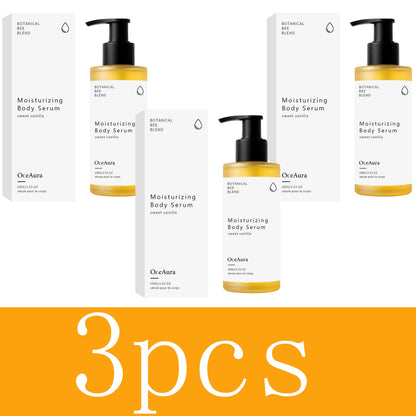 OceAura Botanical Bee Blend Sweet Vanilla Moisturizing Body Serum Long Lasting Hydrating Non Sticky Smooth Dry Skin Nourishing