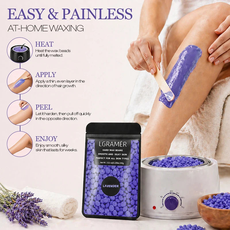 100g/200g/400g Multi Scent Hard Wax Beans Gentle Painless Hair Removal No Irritation Depilatory Hot Film Wax For Full Body