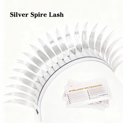 New Tinsel Anime Eyelash Extension Dual Sided Holographic Manga False Eyelash Feather Colored Christmas Party Comic Spire Lashes