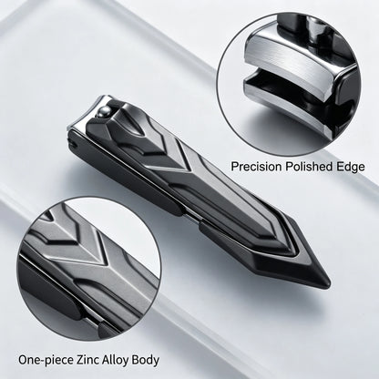 Ouriner Mecha Style Anti Splash Nail Clipper Stainless Steel Foldable Nail File Portable Kraft Tube Manicure Nail Care Kit