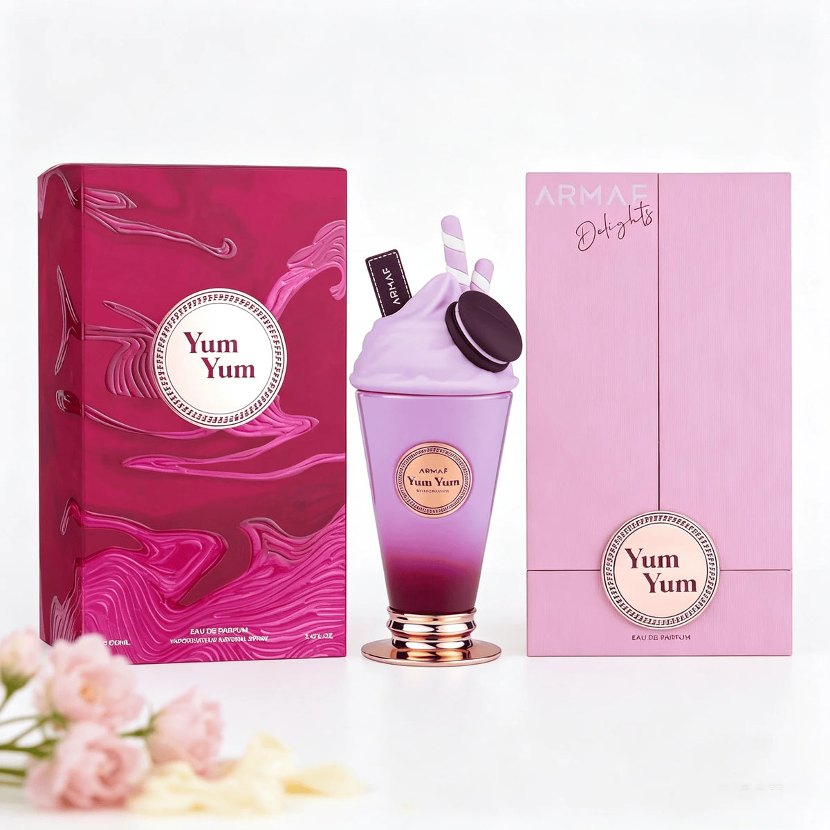 Armaf Yum Yum 100ml Purple Milkshake Ice Cream Shaped Bottle Sweet Gourmand Scent Long Lasting Eau de Parfum For Women Luxury Fragrance Spray Birthday Holiday Gift
