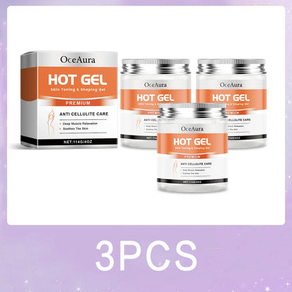 Hot Cream Firming Gel Organic Anti Cellulite Slimming Skin Tightening Stomach Fat Burning Moisturize Workout Body Massage Lotion