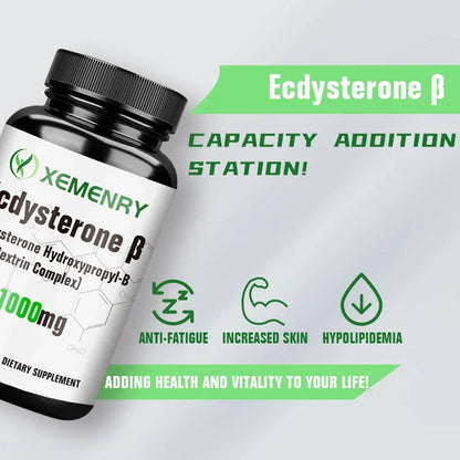 Ecdysterone Capsules - Build Muscle Mass, Promote Fat Burning and Metabolism, and Enhance Immunity Supplement