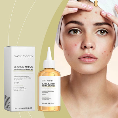 West&Month Glycolic Toner Remove Acne Marks Lightening Repairing Exfoliating Hydrating Whitening Rejuvenating Skin Care Products