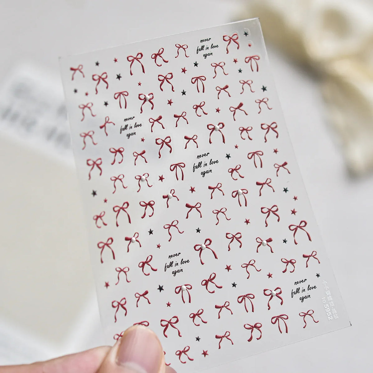 Cute Cartoon Christmas 5D Nail Stickers Red White Candy Cane Mint Cookie Gingerbread Man Snowflake Self Adhesive Nail Decals