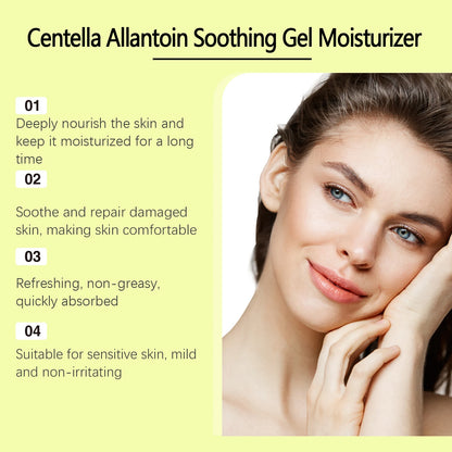 Centella Gel Moisturizer Relieve Skin Redness Soothing Face Brightening Gel Repair Damged Barrier Improving Drynress Face Care