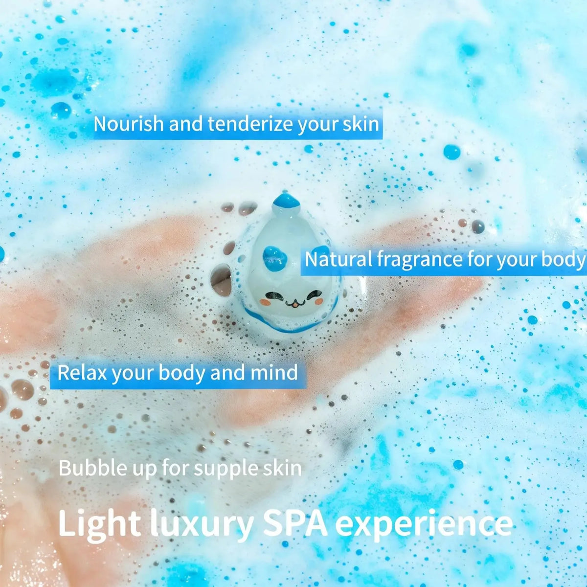 Kids Bath Bombs Hidden Surprise Colorful Rich Bubble kids Funny Relaxing Bath Toys Children Holiday Gift Set Ocean Bubble Bath