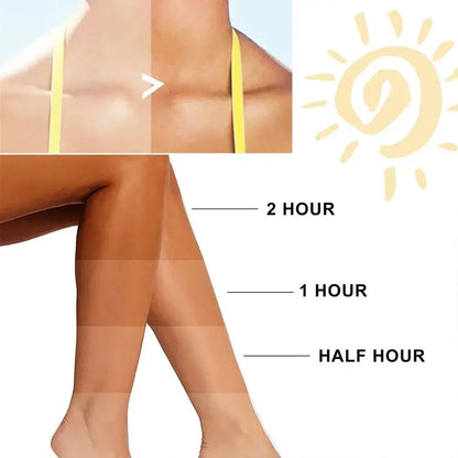 Natural Tanning Cream Face Body Long Lasting Bronzer Skin Tanner Anti-UV Nourishing Self-Tanning Body Lotion