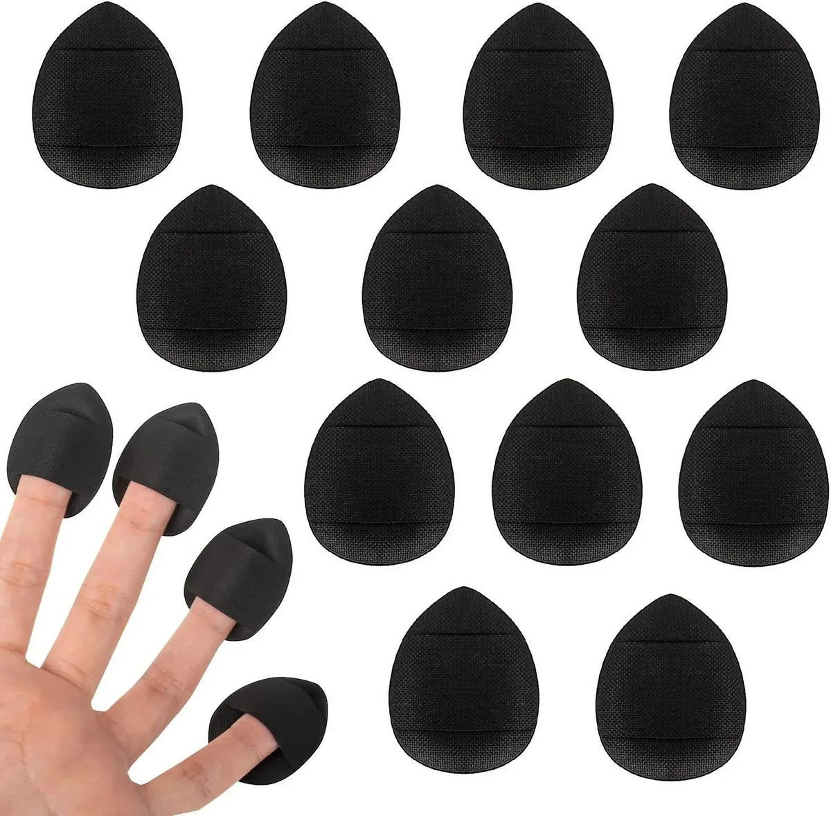 20 pcs Finger Air Cushion Sponge Powder Puff Set Makeup Foundation Concealer Blending Puff Wholesale