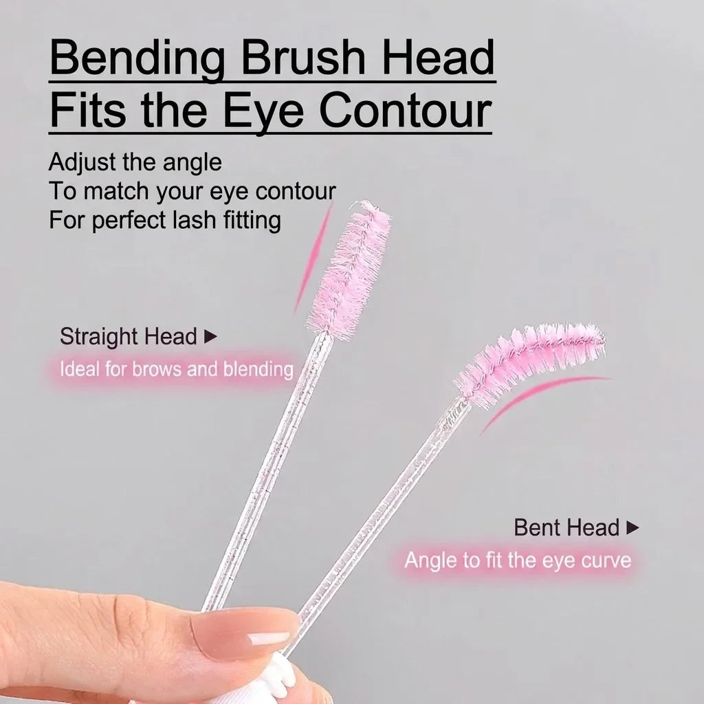 20Pcs Christmas Mascara Wand Eyelash Brushe Spoolies Eye Lash Extension Tool Makeup Accessories Xmas Gift for Women Random Style