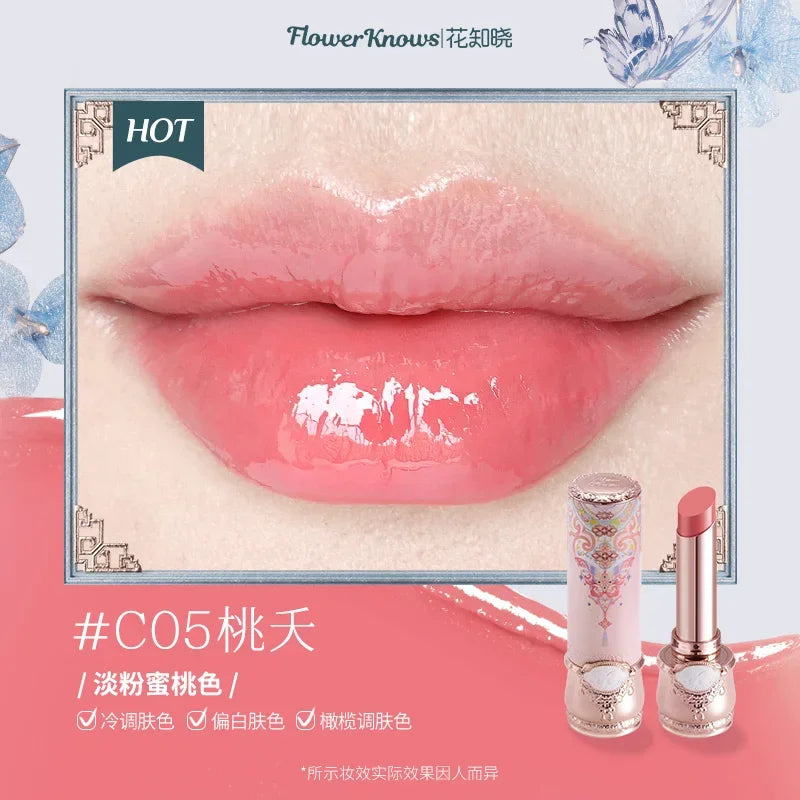 Flower Knows Butterfly Cloud Collar Collection Glossy Lipstick Makeup Lasting Lip Gloss High Pigment Makeup Flowerknows Lip Balm