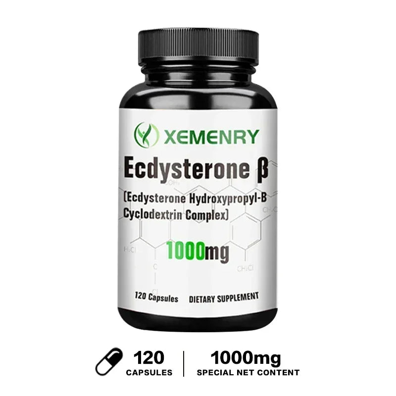 Ecdysterone Capsules - Build Muscle Mass, Promote Fat Burning and Metabolism, and Enhance Immunity Supplement