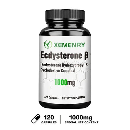 Ecdysterone Capsules - Build Muscle Mass, Promote Fat Burning and Metabolism, and Enhance Immunity Supplement