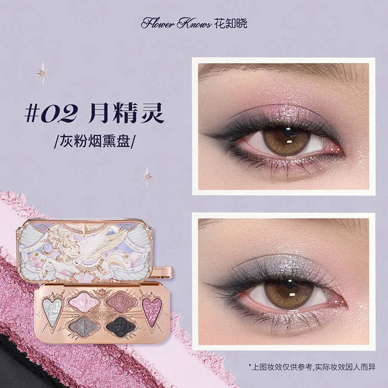 Flowerknows Strawberry Cupid Collection Facial Complexion Palette Blush Eyeshadow Highlighter Flower Know Face Bronzer Palette