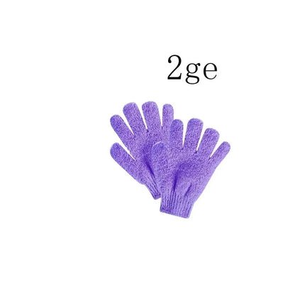 1/2/3pairs Five Fingers Bath Gloves Peeling Exfoliating Household Shower Towel Scrub Body Wash Elastic Wipe Body Cleaning Tools