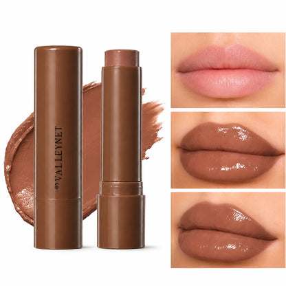 1PC Moisturizing Tinted Lip Balm Stick,3 Shades, Hydrating Glossy Lipstick for Dry Chapped Lips, Lightweight Shine Lip Care Balm