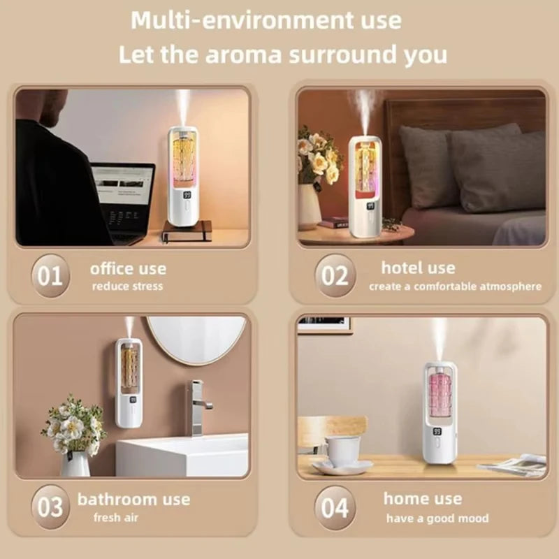 Aroma Diffuser Humidifier 5 GearFragrance Essential Oil Aromatherapy Machine Air Freshener Hotel Bedroom Toilet Deodorization