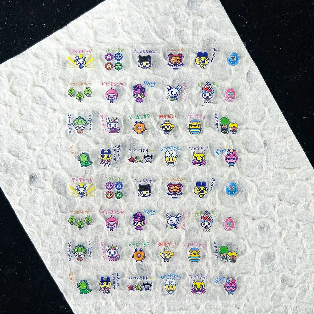 Cute Y2k Stytle Pvc Ancient Small Animals Adhesive Stickers Nail Art Waterproof Diy Charms Loptop Phone Case Scrapbook Sticker