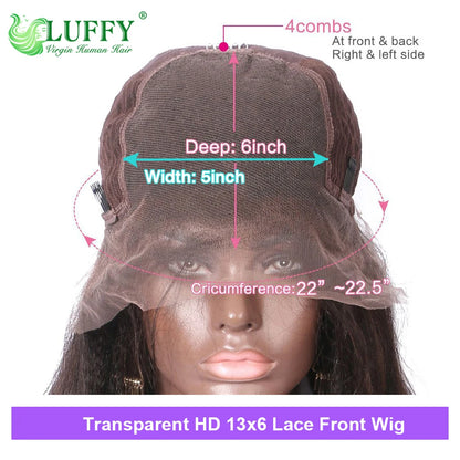 Curly Full Lace Human Hair Wigs For Black Women Pre Plucked Jerry Curly Brazilian Human Hair 13x6 HD Lace Wig With Baby Hair