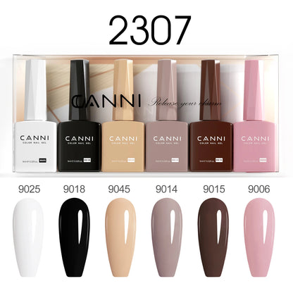 CANNI 9ML Kit Nail Gel Polish HEMA/TPO FREE Full Coverage 30pcs Color Gel Pigment Professional Nail Art Long-lasting Gel Varnish