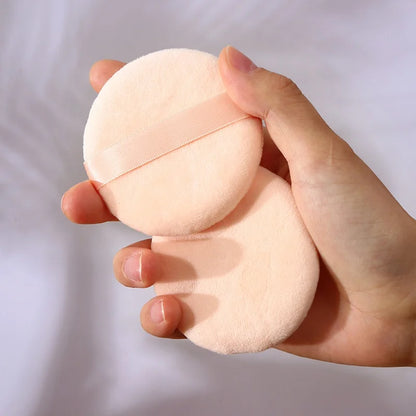 5Pcs Round Makeup Sponges Cosmetic Tools Soft Velvet Concealer Powder Puff Blender Sponges Facial Foundation Make Up Accessories