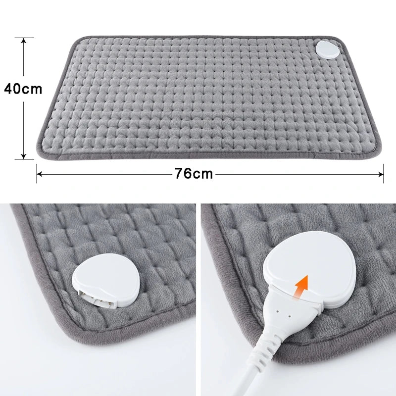 76x40cm/30X60 110V/220V  Extra Large Electric Heating Pad for Period Cramps Lower Back Pain Relief Heat Therapy Winter Warmer