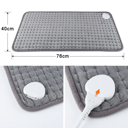 76x40cm/30X60 110V/220V  Extra Large Electric Heating Pad for Period Cramps Lower Back Pain Relief Heat Therapy Winter Warmer