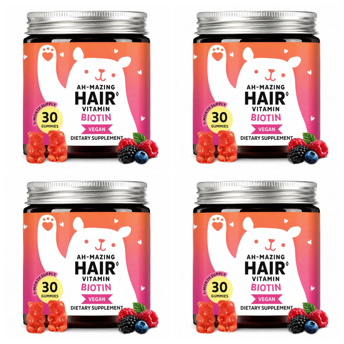 Biotin Gummies 5000 Mcg Hair Skin Nails Support Vegan Beauty Vitamins 30 Gummies Daily Wellness Supplement