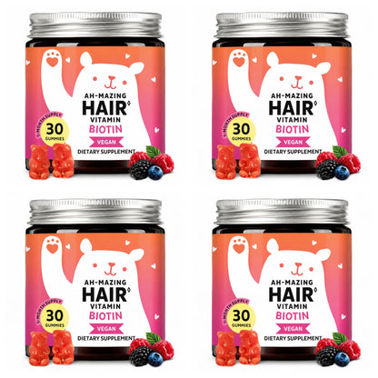 Biotin Gummies 5000 Mcg Hair Skin Nails Support Vegan Beauty Vitamins 30 Gummies Daily Wellness Supplement