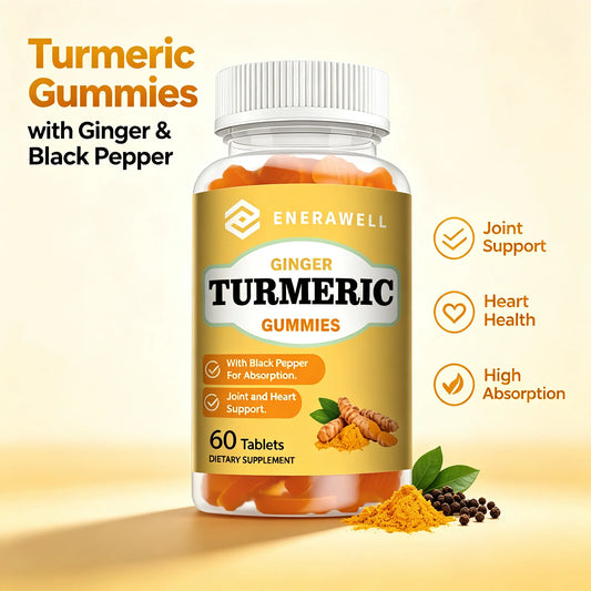 Turmeric Gummies, Boosts Immunity, Promotes Skin Health, Improves Mobility, Improves Blood Circulation, Regulates Blood Lipids