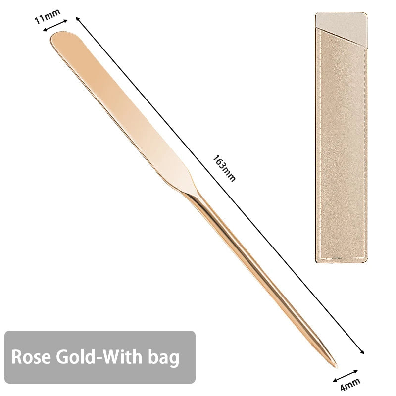 Stainless Steel Makeup Foundation Spatula Mixing Stick Powder Base Cream Mixing Tools Cosmetic Nail Gel Stirring Toner Plate Kit
