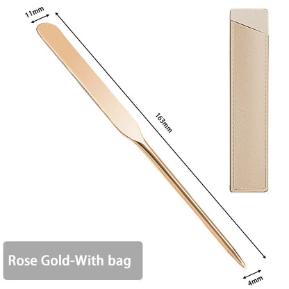 Stainless Steel Makeup Foundation Spatula Mixing Stick Powder Base Cream Mixing Tools Cosmetic Nail Gel Stirring Toner Plate Kit