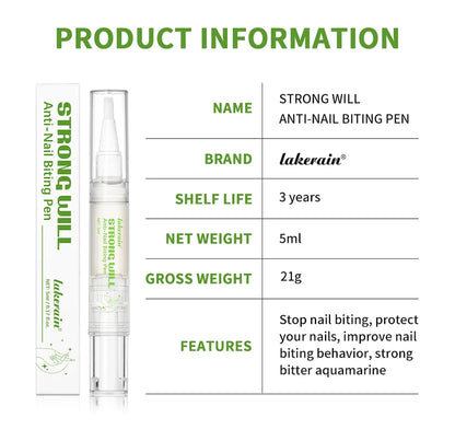 Lakerain Anti-bite Nail Pen Adult Children's Nail Protection Room Bite Bitter Nail Pen Quit Eating Finger Pen