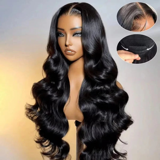 32 13x6HD Transparent Lace Front Wig Body Wave Human Hair 13x4 Lace Front Wig Glue Free Closed Wig Female