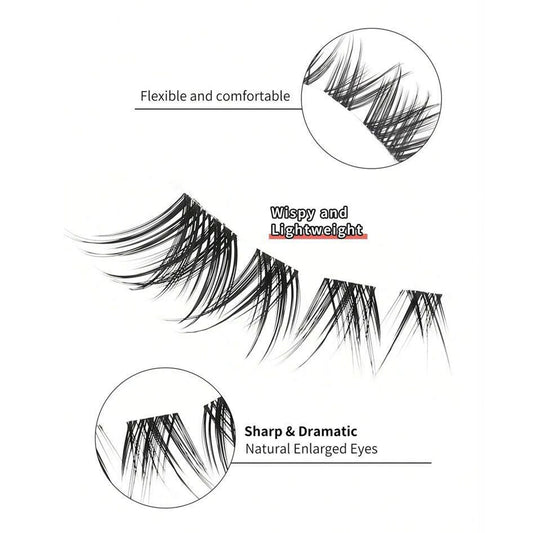 5 Pairs: Natural, Long and Slender False Eyelashes, Suitable for Everyday Party Makeup, Eye and Fairy False Eyelashes, Perfect for a Charming Look